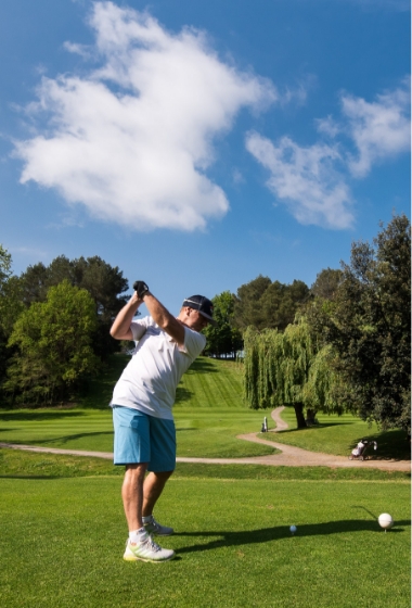 Golfeur au domaine d'Auriac à Carcassonne